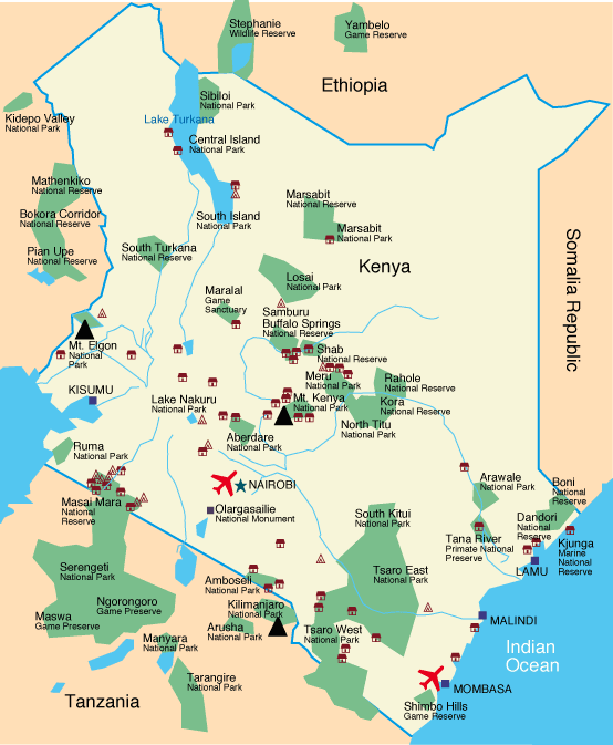 Kenya Map 